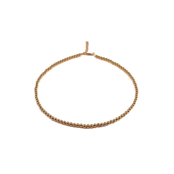 Gold choker necklace