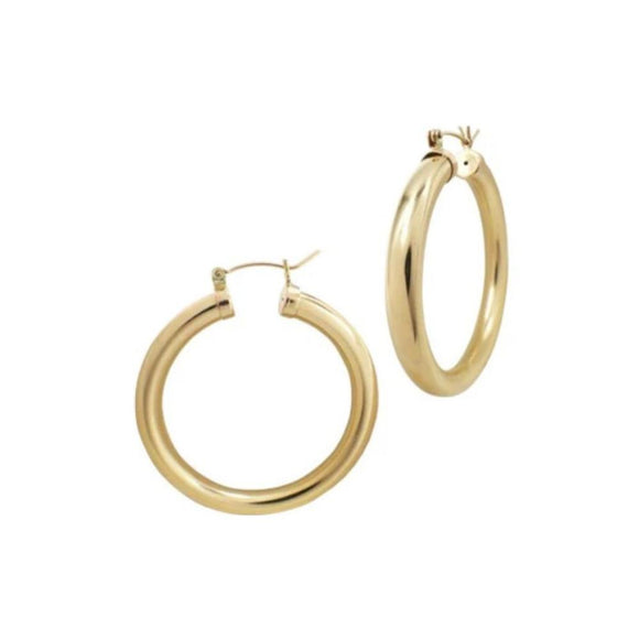 Gold hoop earrings