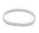 silver beaded bracelet