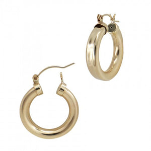 SIENNA 12 MM GOLD THICK HOOPS